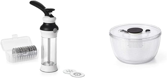 OXO Good Grips Cookie Press Set + Little Salad & Herb Spinner